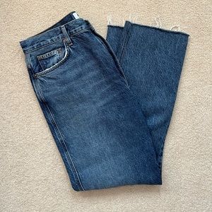 Agolde Raw Hem Straight Leg Jeans